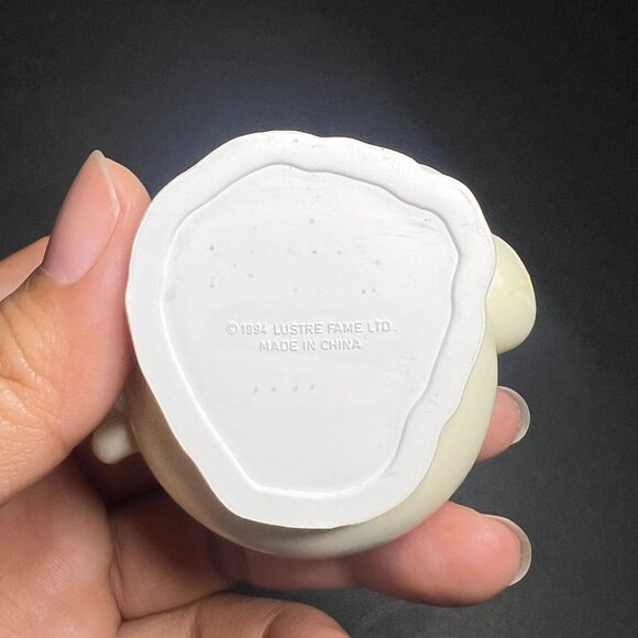 Vintage 1994 Lustre Fame Santa Mouse in Teapot Chimney Christmas Ornament 4" - Picture 6 of 7